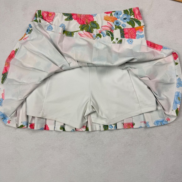 SMITH & QUINN Womens Floral Pleated Skirt Skort Golf Pickleball Size S Tennis - Picture 6 of 10